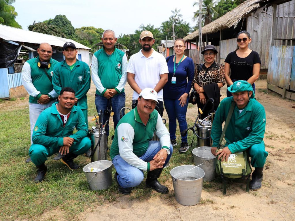 Parceria entre Prefeitura de Maues FVS e DSEI intensifica combate a Malaria na Aldeia Indigena Santa Maria ManjuruUrupadi Maues