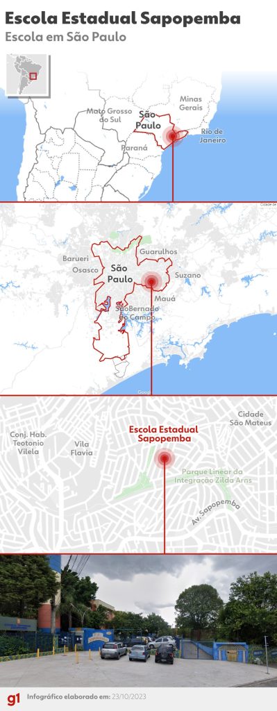 mapa ataque escola sapopemba