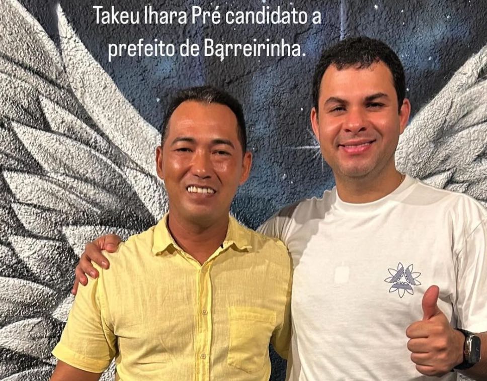 Takeu Ihara e candidato a prefeito de Barreirinha na eleicao de 2024 no AM