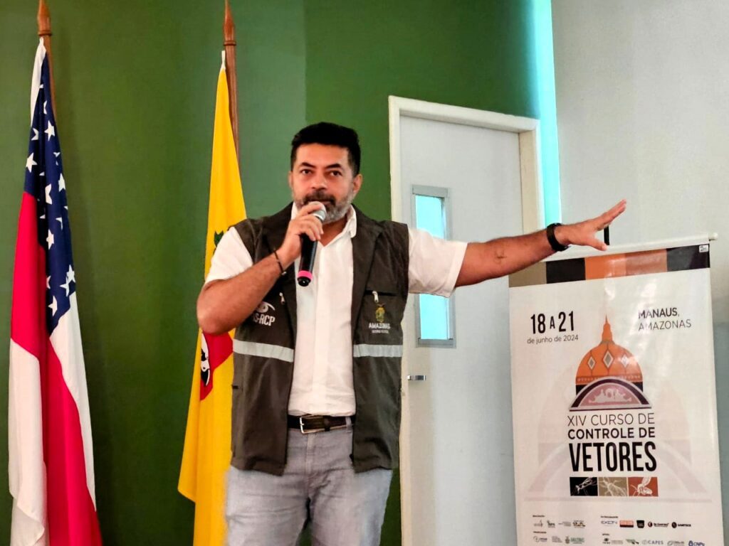 Desafios para eliminação da malária no Amazonas é tema de palestra realizada pela FVS-RCP em curso de controle de vetores 3 FVS RCP Curso Controle de Vetores Elder Figueira FOTO Girlene Medeiros FVS RCP 6 1024x768 1