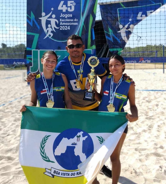 Boa Vista do Ramos e ouro e bronze nos Jeas 2024 Aline e Ingrid