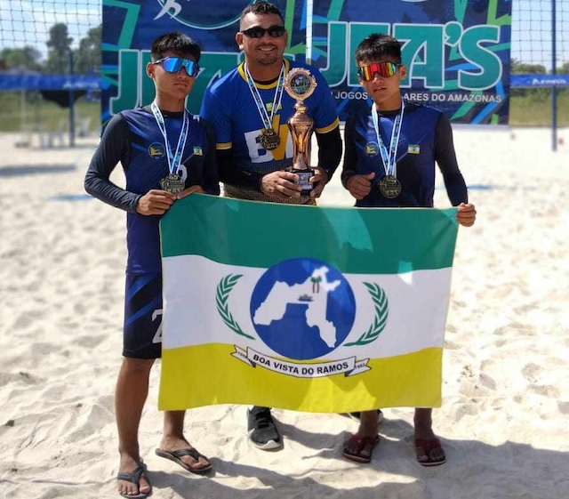 Boa Vista do Ramos e ouro e bronze nos Jeas irmaos