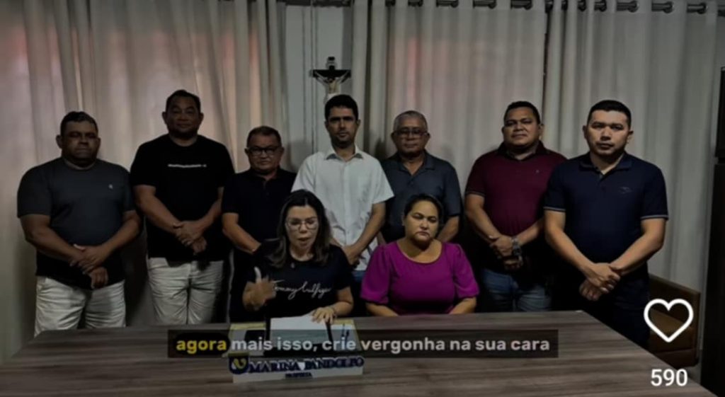 Treta no Matadouro Nhamunda Prefeita Marina vice Neto e vereador Ze Luiz trocam farpas e desafio de renuncia surge na briga politica