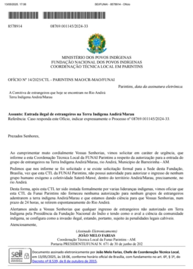 Britânico Ed Stafford é denunciado na FUNAI por invasão a Terra Indígena no Amazonas 2 Britanico Ed Stafford e denunciado na FUNAI por invasao a Terra Indigena no Amazonas 1