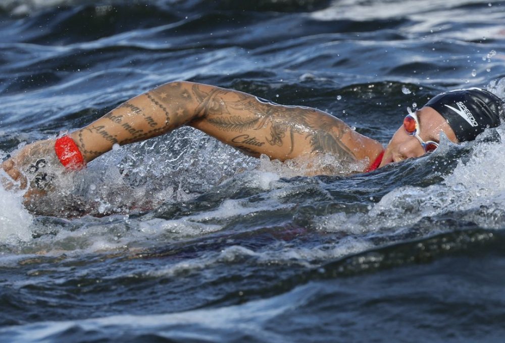 Ana Marcela Mundial águas abertas Fukuoka 10km natação maratona aquática — Foto: Reuters