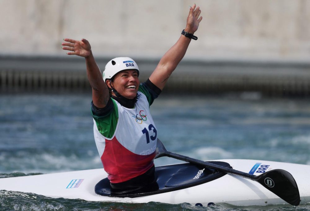 Ana Sátila conquistou o quarto lugar na final do caiaque na canoagem slalom. Foto: Luiza Moraes/COB