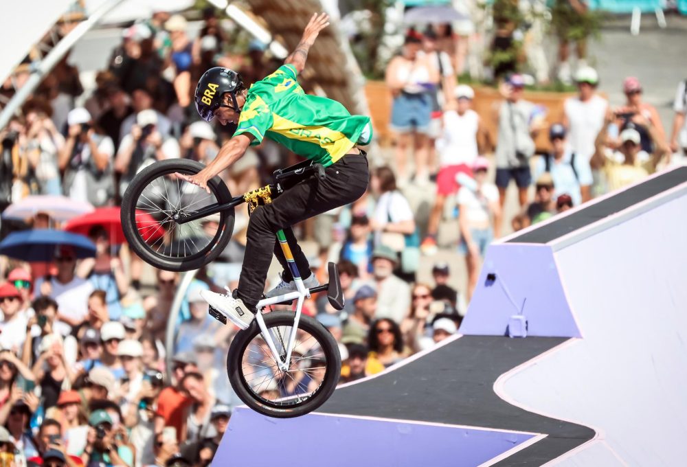 Gustavo Batista de Oliveira, o Bala Loka durante a disputa da fase classificatória. Foto Gaspar Nóbrega COB