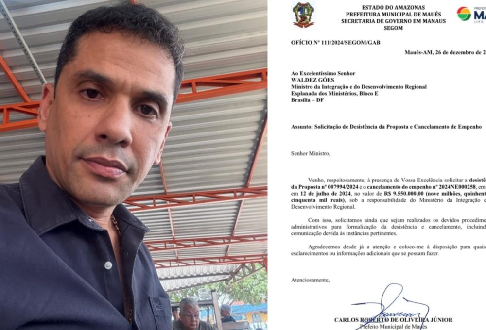 Em 26 de dezembro de 2024, Júnior Leite decidiu encerrar sua gestão com uma decisão polêmica: cancelou R$ 9,5 milhões em recursos federais