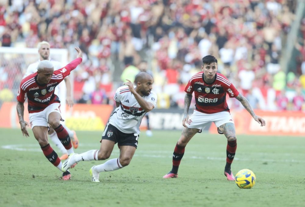 Primeiro jogo da final da Copa Betano do Brasil, entre Flamengo e São Paulo Créditos: Ursula Nery / FERJ