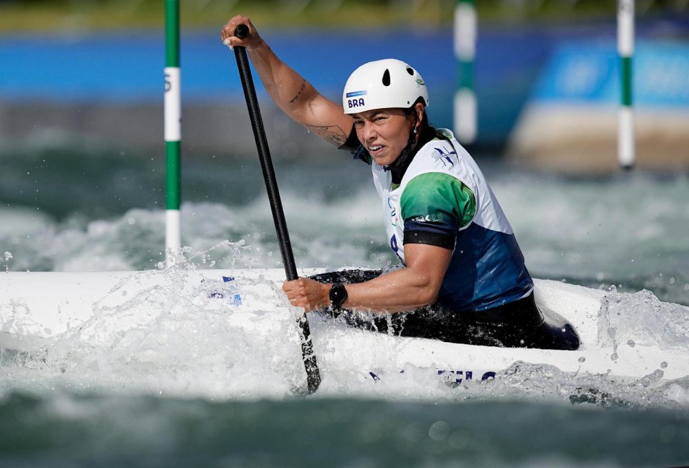 Ana Sátila, da canoagem slalom, compete nos Jogos Olímpicos de Paris 2024. FOTO: Alexandre Loureiro/COB.