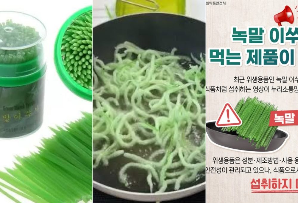 Governo da Coreia do Sul faz alerta após trend de consumir palitos de dente fritos viralizar nas redes. — Foto: Reprodução