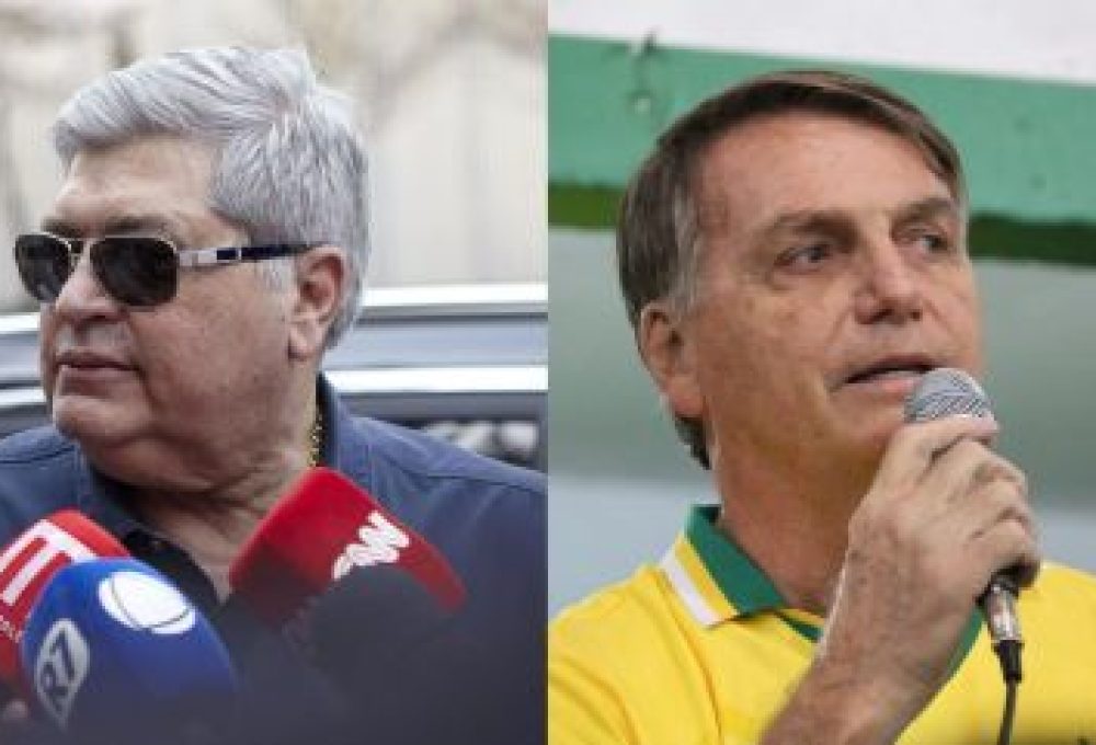 Datena (PSDB) e o ex-presidente Jair Bolsonaro (PL) — Reprodução/Montagem iG