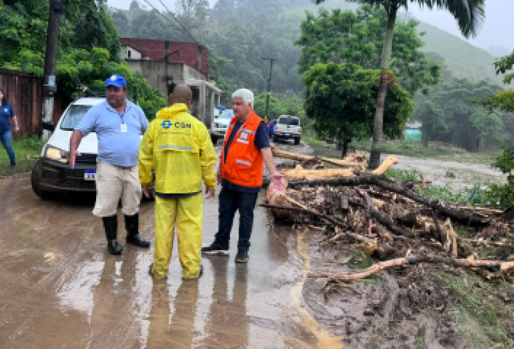 Chuvas deixaram cerca de 300 desabrigados em Angra dos Reis — Foto: Reprodução/Prefeitura de Angra dos Reis