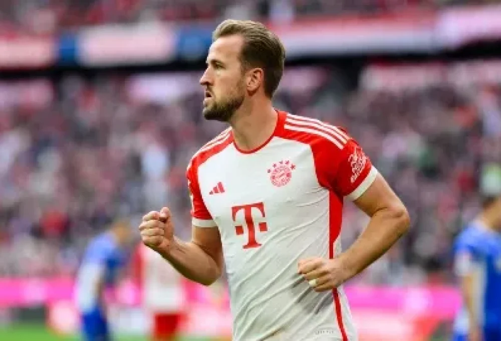 Kane foi o destaque da goleada do Bayern, construída com gols marcados apenas no segundo tempo - Markus Gilliar - GES Sportfoto (Getty Images)