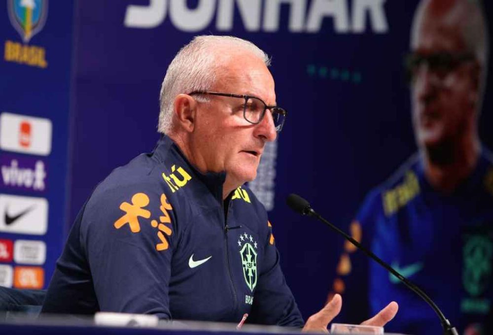 Dorival Júnior durante coletiva da seleção brasileira, em 11 de janeiro de 2024 Staff Images/CBF